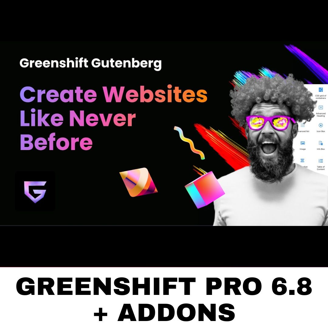 GreenShift Pro 6.8 + Addons