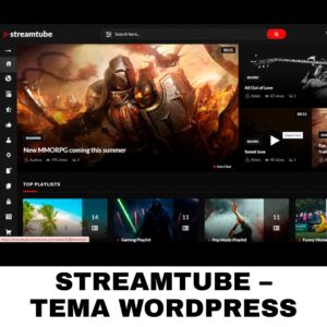 StreamTube – Tema WordPress de streaming de vídeo