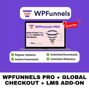 WPFunnels Pro + Global Checkout + LMS Add-on