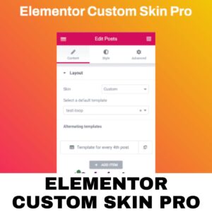 Elementor Custom Skin Pro
